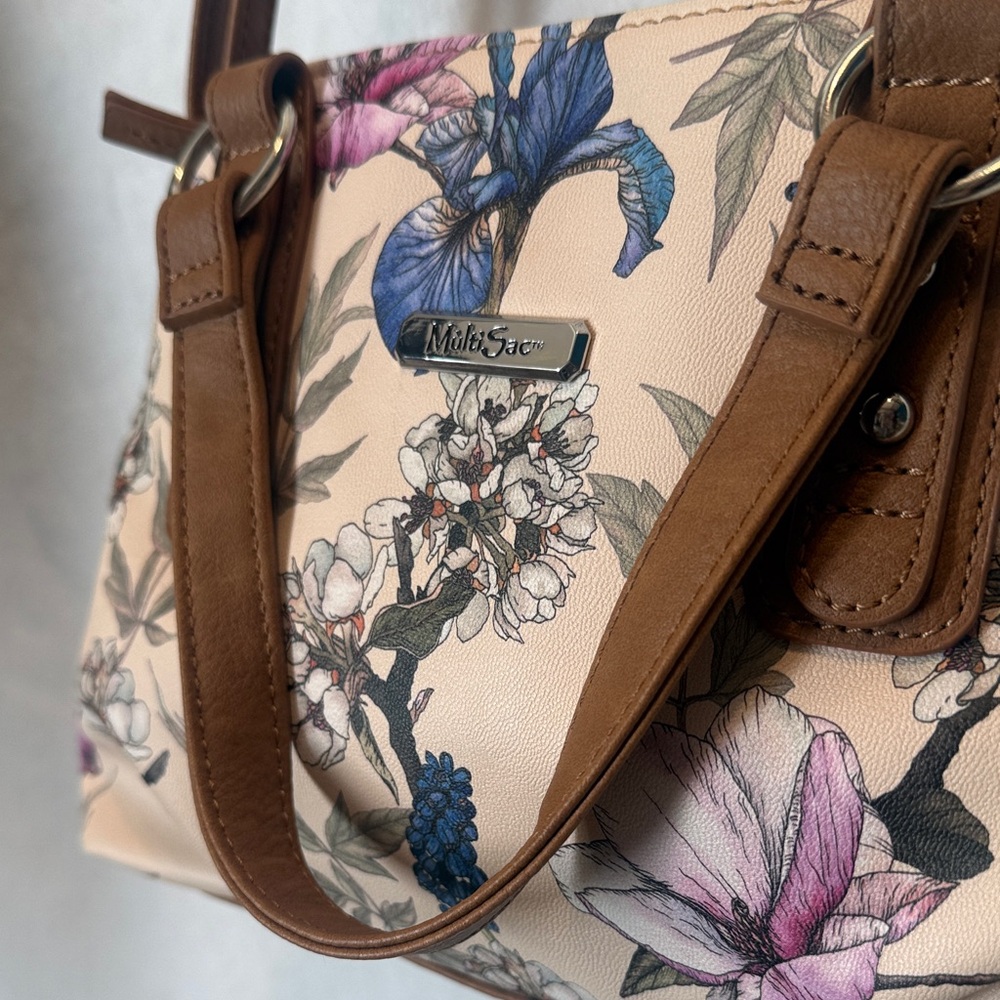 MultiSac Denise Shoulder Bag | Gloria Floral Butterfly Print |